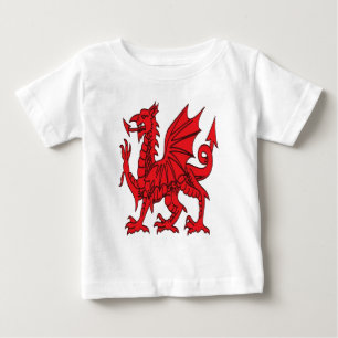 Camiseta Para Bebê O Dragão Vermelho Força Orgulho e Unidade