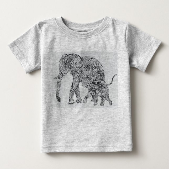 Camiseta Para Bebê o elefante é o melhor!! (Frente)