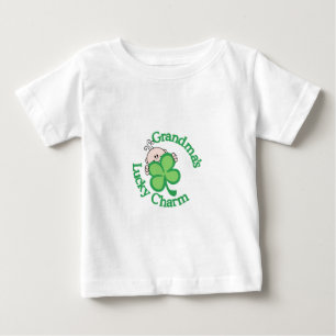 Camiseta Para Bebê O encanto afortunado da avó