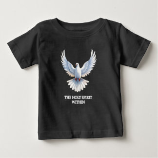 Camiseta Para Bebê O Espírito Santo Interior (pomba) 1