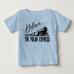 Camiseta Para Bebê O Expresso Polar - Acredite   Gráfico de Vintage