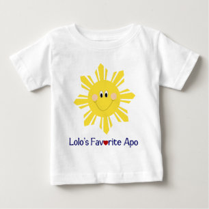 Camiseta Para Bebê O favorito Apo de Lolo