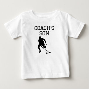 Camiseta Para Bebê O filho de treinador de hóquei em campo