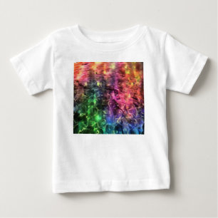Camiseta Para Bebê O Fim Da Arte Abstrato Bizarra Do Arco-Íris