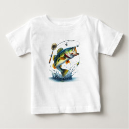 Camiseta Para Bebê O-Fish-Ally Dois Aniversário de 2 anos de Pesca