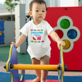 Camiseta Para Bebê O-Fish-Ally Um primeiro aniversario De Pesca