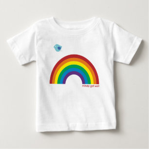 Camiseta Para Bebê O FUG caçoa o pássaro do arco-íris