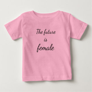 Camiseta Para Bebê O Futuro é Fêmea Bebê Tutu Roupa De Porte