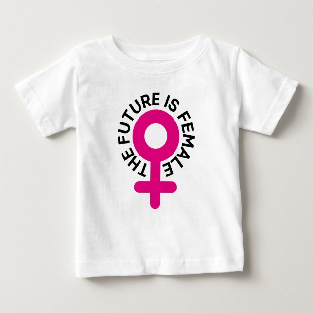 Camiseta Para Bebê O futuro é feminino (Frente)