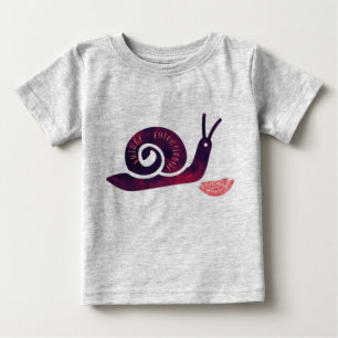 Camiseta Para Bebê O Futuro Entomologista Snail Toddler Garota Longa