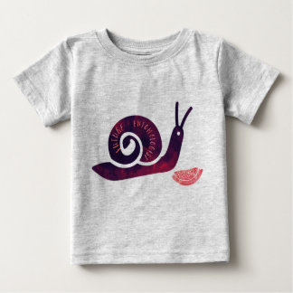Camiseta Para Bebê O Futuro Entomologista Snail Toddler Garota Longa