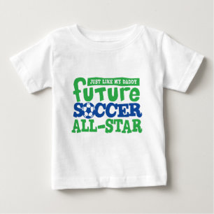 Camiseta Para Bebê O Futuro Futebol Todos os Estrelas