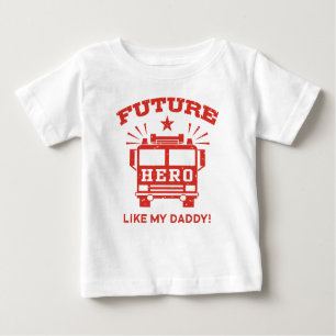 Camiseta Para Bebê O Futuro Herói Como Meu Pai