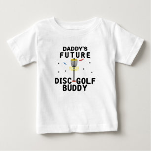 Camiseta Para Bebê O Futuro Parceiro de Disc Golf do Papai   Disc Gol
