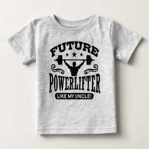Camiseta Para Bebê O Futuro Poderoso Como Meu Tio
