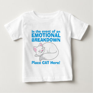Camiseta Para Bebê O Gato de Divisão Emocional