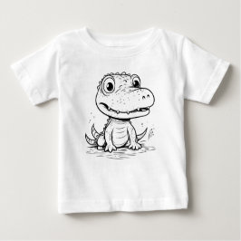 Camiseta Para Bebê O Gator a cores