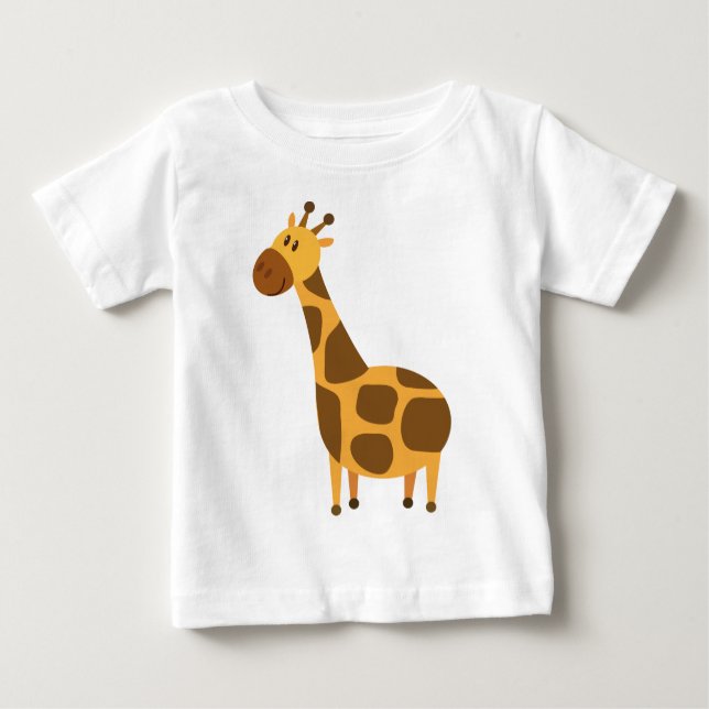 Camiseta Para Bebê O girafa personalizado caçoa o presente dos (Frente)