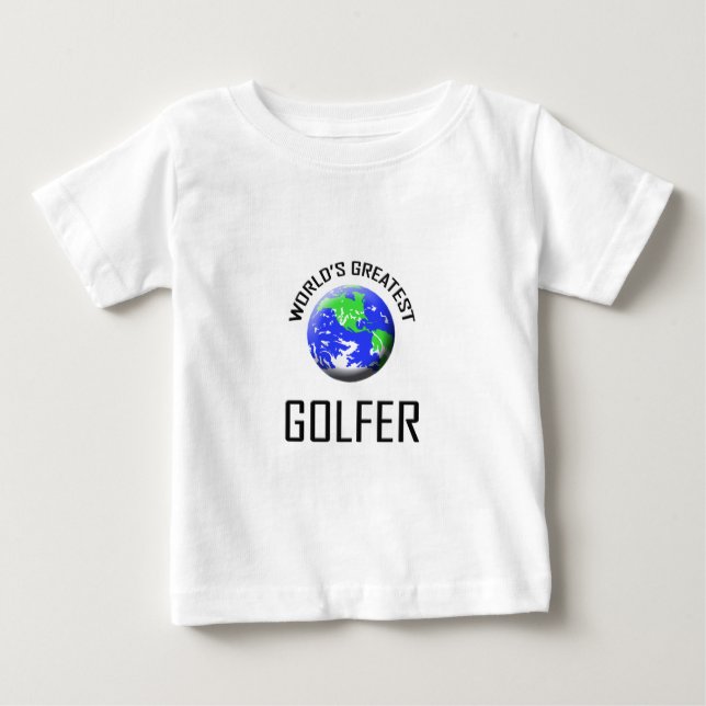 Camiseta Para Bebê O grande jogador de golfe do mundo (Frente)