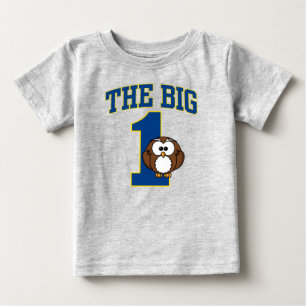CAMISETA PARA BEBÊ O GRANDE NÚMERO 1 DE ANIVERSÁRIO