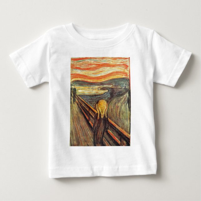 Camiseta Para Bebê O Gritar - Edvard Munch (Frente)