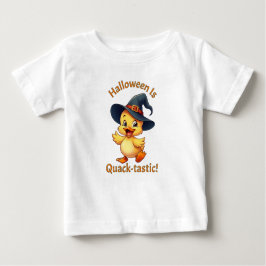 Camiseta Para Bebê O Halloween É Tímido! Coroa