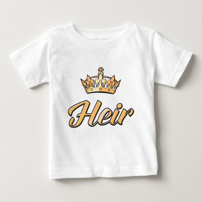 Camiseta Para Bebê O HERO para ir com o SPARE (Frente)