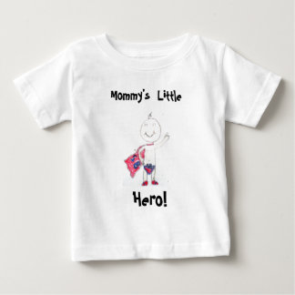 Camiseta Para Bebê O herói pequeno da mamã!