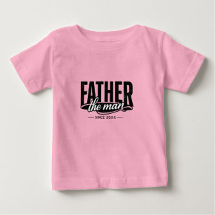 Camiseta Para Bebê O Homem O Mito Pai Desde 20XX