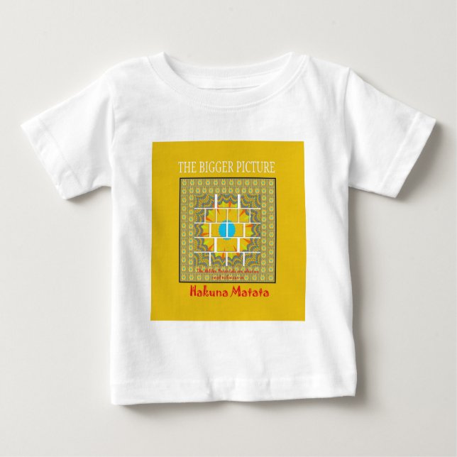 Camiseta Para Bebê O Impressão de Imagem Maior (Frente)
