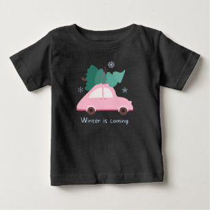 Camiseta Para Bebê O inverno está chegando