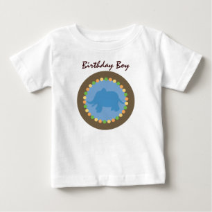 Camiseta Para Bebê O jardim zoológico pontilha o t-shirt da criança