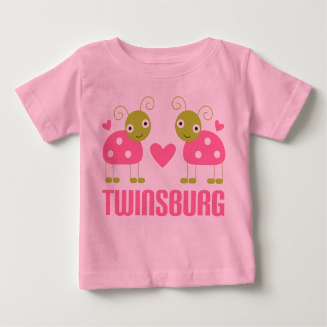 Camiseta Para Bebê O joaninha bonito de Twinsburg Ohio caçoa o (Frente)