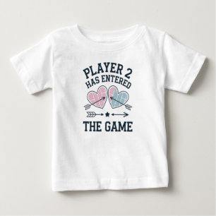 Camiseta Para Bebê o jogador 2 entrou no jogo