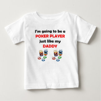 Camiseta Para Bebê O jogador de póquer gosta de meu pai