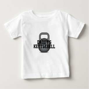 Camiseta Para Bebê O Kettlebell do pai