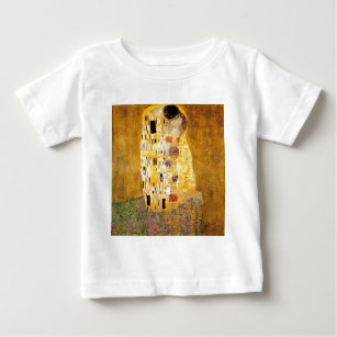 Camiseta Para Bebê O Kiss Gustav Klimt