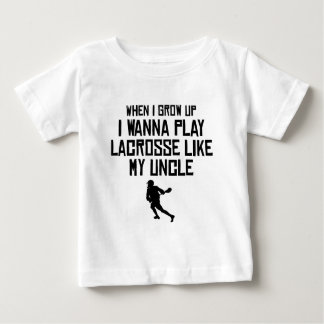 Camiseta Para Bebê O Lacrosse do jogo gosta de meu tio