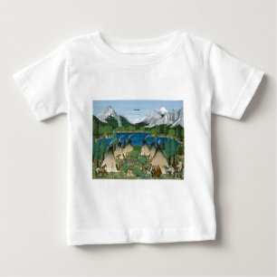 Camiseta Para Bebê O Lago Nez Perce ~ Wallowa