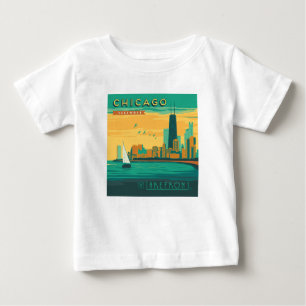 Camiseta Para Bebê O Lakefront   Chicago, Illinois