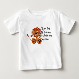 Camiseta Para Bebê O leão do bebê ouve-me rujir o camiseta e os