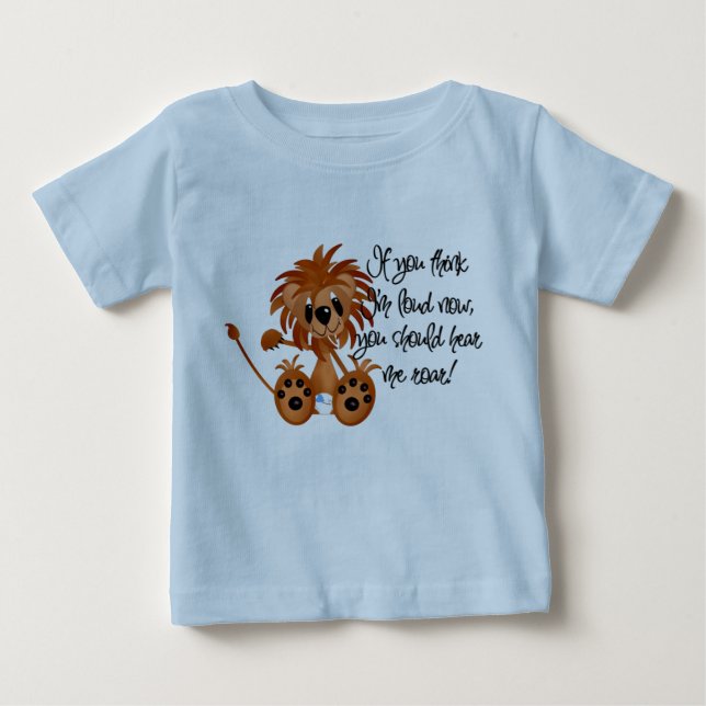 Camiseta Para Bebê O leão do bebê ouve-me rujir o camiseta e os (Frente)