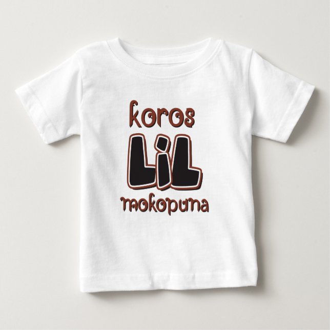 Camiseta Para Bebê O LIL Mokopuna de Koro (Frente)
