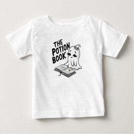 Camiseta Para Bebê O Livro Da Poção Para O Halloween
