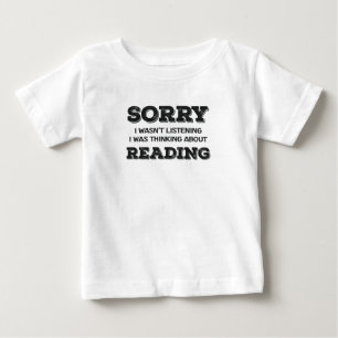 Camiseta Para Bebê O Livro do Lover, desculpa não estar a ouvir a pen