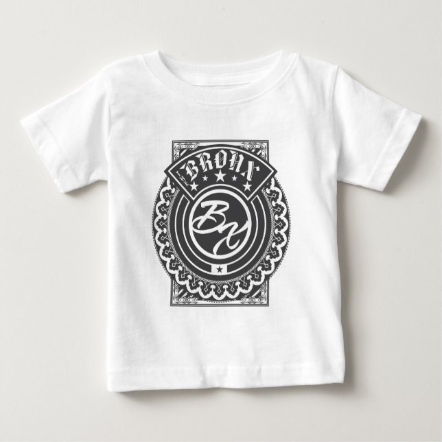 Camiseta Para Bebê O logotipo de Bronx (Frente)