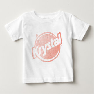 Camiseta Para Bebê O logotipo de Krystal desvaneceu-se