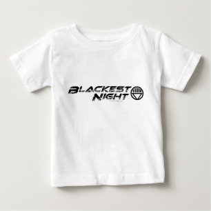 Camiseta Para Bebê O logotipo o mais preto da noite