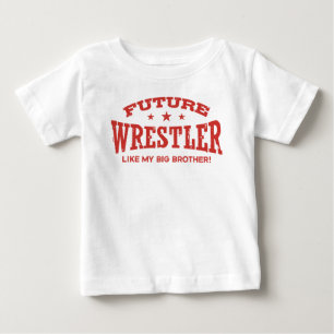 Camiseta Para Bebê O lutador futuro gosta de meu big brother
