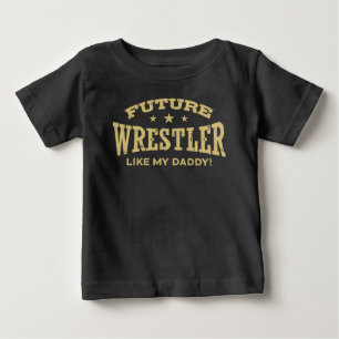 Camiseta Para Bebê O lutador futuro gosta de meu pai